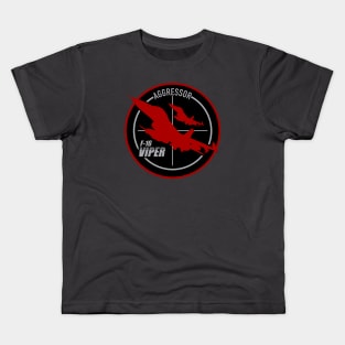 F-16 Viper Aggressor Patch Kids T-Shirt